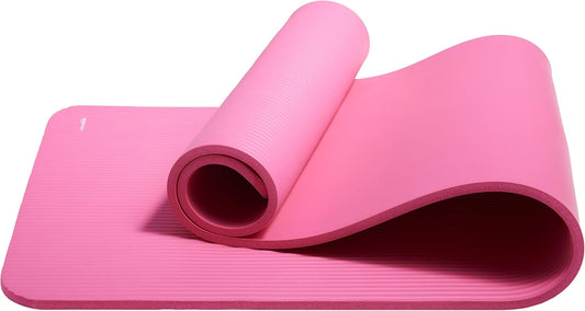 Amazon Basics Extra Thick Exercise Yoga Mat with Carrying Strap Dormly