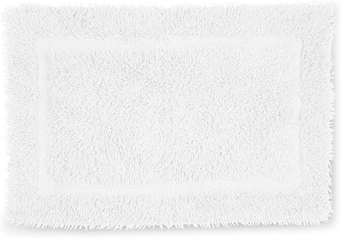 Martex 100% Cotton Ringspun Bath Rug | Super Soft | Super Absorbent | Essential Bathroom Rugs | Non-Slip Bath Mat | Quick Drying Bath Mat | White