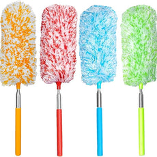 4 Pcs, [Microfiber] Hand [Duster] [Washable] Microfibre Cleaning Tool Extendable [Duster]s for Cleaning Office, Car, Computer, Air Condition