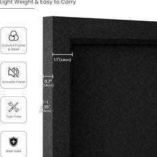 Foldable Cork Board Alternative, Felt Bulletin Board 36