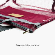 Mesh Shower Caddy Bag Portable Hanging Toiletry and Bath Organizer with Zipper for Travel, Gym, Camping, College Dorms, Beach