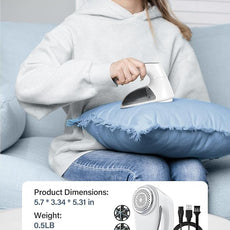 Bymore Fabric Shaver, Sweater Shaver Pill Remove Fuzz, Upgraded Efficient Lint Shaver Remover for Furniture Clothes Couch Cashmere(65mm Mesh, White)