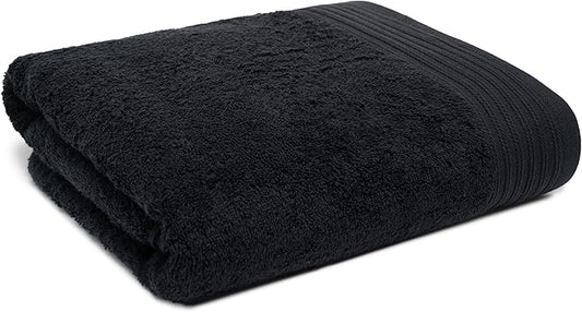 100% Cotton Towels 35" X 70" | Black Towels Set of 1 Ultra Soft and Highly Absorbent Bath Towel Set Cotton, Gym, Hotel, Spa, Machine Washable