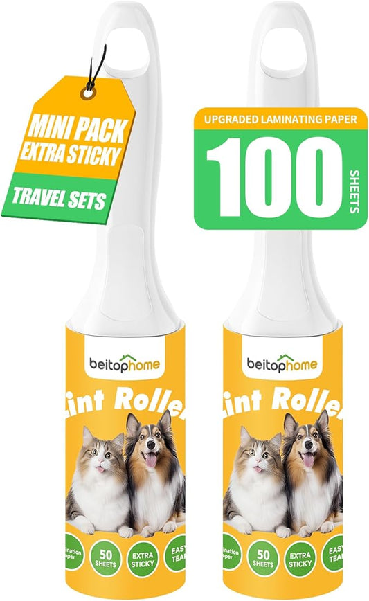 Extra Sticky Lint Roller for Pet Hair Suit (Travel Suit-100Sheets)