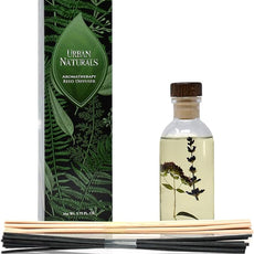 Urban Naturals Garden Lavender Reed Diffuser Oil Set with Reed Sticks – Calming, Herbal Fragrance - Made in The USA