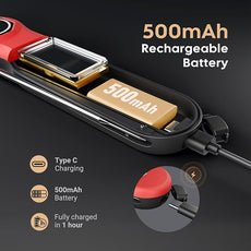 Rechargeable 0.5 Seconds Instant Read Meat Thermometer for Cooking, ±0.5℉ Accuracy Digital Food Thermometer with Large Screen, Waterproof Kitchen Thermometer Magnets for Grilling Frying BBQ