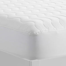 Serta Air Dry Basic Comfort Performance Fabric Quilted Mattress Pad, Cooling and Breathable Mattress Cover, Moisture Wicking Protection with 15