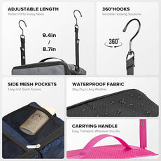 Suitcase Organizer, Travel Luggage Organizer Hanging Shelves Packing Cube Closet/Collapsible Portable Travel Organizer for Carry-on