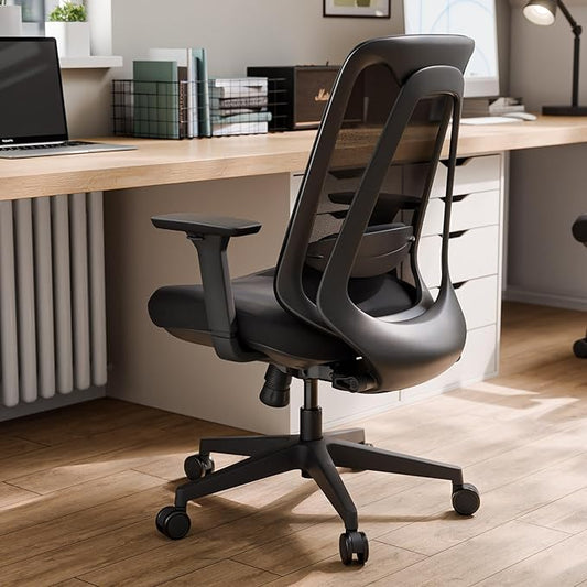 EUREKA ERGONOMIC Office Chair, Ergonomic Computer Desk Chairs with Lumbar Support, 3D Adjustable Armrests, Work Chair with Wheels for Office and Home, Black