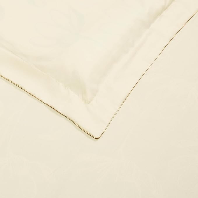 Amazon Basics Lightweight Microfiber 2-Piece Duvet Cover Set, Beige, Solid, Twin/Twin XL