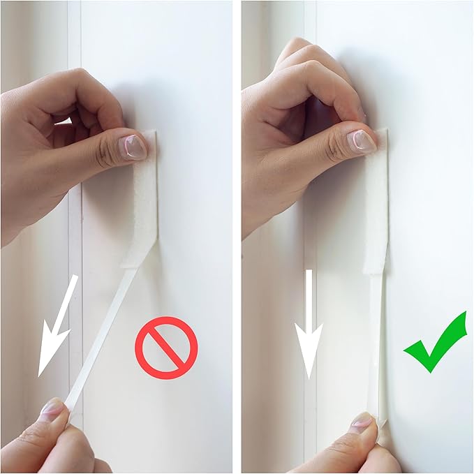 28-Pairs(56 Strips) Large Picture Hanging Strips, Removable Hook and Loop Tape, Picture Hanger Damage Free, Adhesive Strips for Frame Hanging and Christmas Decorations, Heavy Duty