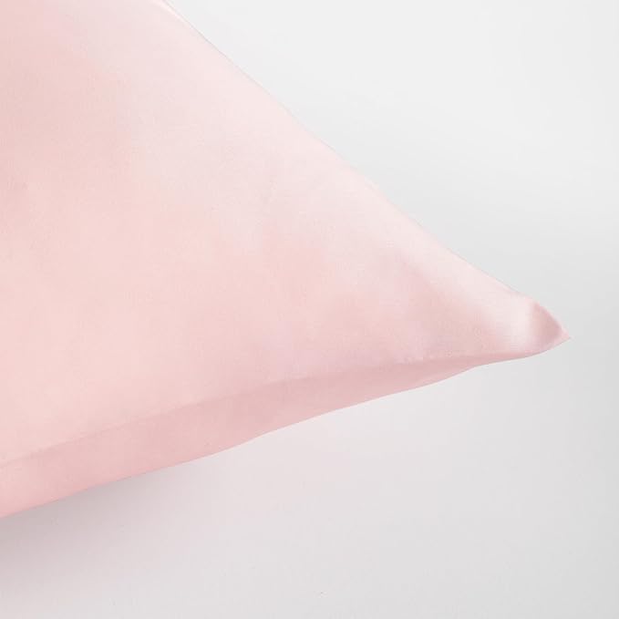 FLXXIE Microfiber Pillow Cases Queen Size Set of 2, Soft Pillowcases with Envelope Closure, Wrinkle Resistant Pillow Covers, 20x30, Blush Pink