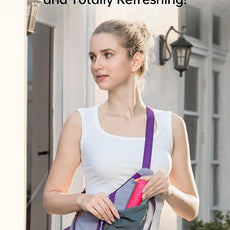 JISULIFE Handheld Mini Fan, 3 IN 1 USB Rechargeable Portable Fan [12-19 Working Hours] with Power Bank, Flashlight, Pocket Design for Travel/Summer/Concerts/Lash, Gifts for Women (Fuchsia)