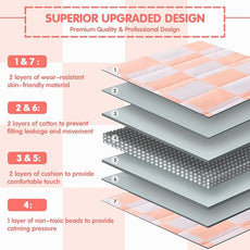 yescool Pink Checkered Weighted Blanket 10 Pounds Plaid Weighted Throw Blanket, Twin Heavy Blanket for Sleeping, Tartan Bed Throw Blanket Gift for 80-110lbs, 40