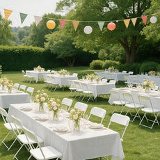 10 Pack White Plastic Folding Chairs for Outside, Portable Stackable Commercial Metal Foldable Chairs with Steel Frame for Home Events Office Wedding Party, 350lbs Capacity