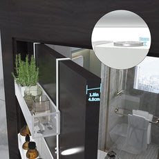 Over The Door Hooks Organizer, Coat Rack Over The Door Storage Hanger Towel Rack, Back of Door Storage Organizer for Bathroom,Bedroom,Kitchen,Office (White 3-Tier)