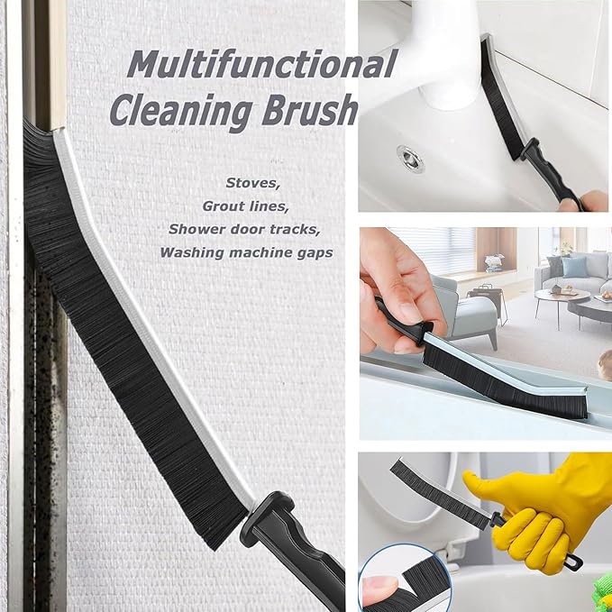 Crevice Cleaning Brush,6Pack Small Cleaning Brushes Grout Cleaner Brush Toilet Brush Scrub Brush for Shower Tile Skinny Gap Cleaning Tools for Household Use Bathroom Kitchen