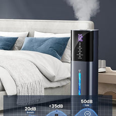 Humidifiers for Bedroom, 2.11Gal 8L Quiet Humidifiers for Large Room with Timer, 360°Nozzle, 3 Speed Ultrasonic Cool Mist Humidifier with Humidistat for Baby, Customize humidity for Home Adults Plants