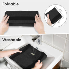 BALEINE Extra Large Storage Tote with Zippers & Carrying Handles, Heavy-Duty Oxford Fabric Moving Bags for Laundry, Space Saving, Storage, 2-Pack, Charcoal Black