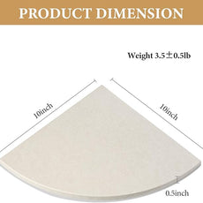 Koville Beige Natural Marble Corner Shower Shelf for Bathroom, 10'' Polished Marble Corner Shelves for Bath, Wall Mounted Stone Corner Shower Caddy, No Drilling Adhesive Shower Shelf - Rigel Yellow