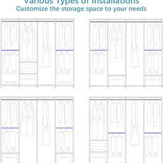 VIPEK V40C Plus Large Covered Clothes Rack for Hanging Clothes, Heavy Duty Portable Wardrobe Closet, Black Metal with Oxford Fabric Cover, Max Load 1300lbs