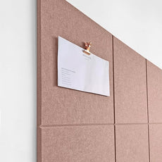 Felt Wall Tiles | Large Cork Board Alternative | Aesthetic Felt Bulletin Board for Office, Home & Classroom | Large Cork Boards for Walls Pinboard (12-Pack) | Terracotta