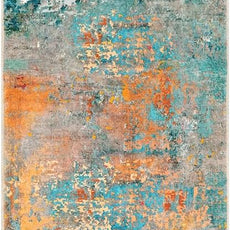 Lahome Modern Abstract Rug - 2x8 Colorful Hallway Runner Rug, Non Skid Washable, Bathroom Carpet, Indoor Floor Entryway Runner for Living Dining Bedroom Kitchen