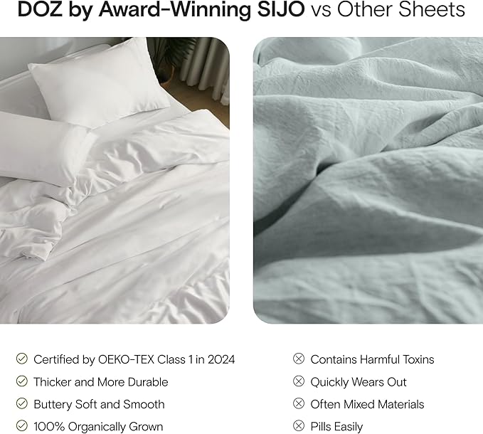DOZ Duvet Cover Set, 100% Viscose derived from Bamboo, Organically Grown, Buttery Soft, Cooling Duvet Covers, High GSM, 1 Duvet Cover and 2 Pillowcases, 90"x90" (Forest, Full/Queen)