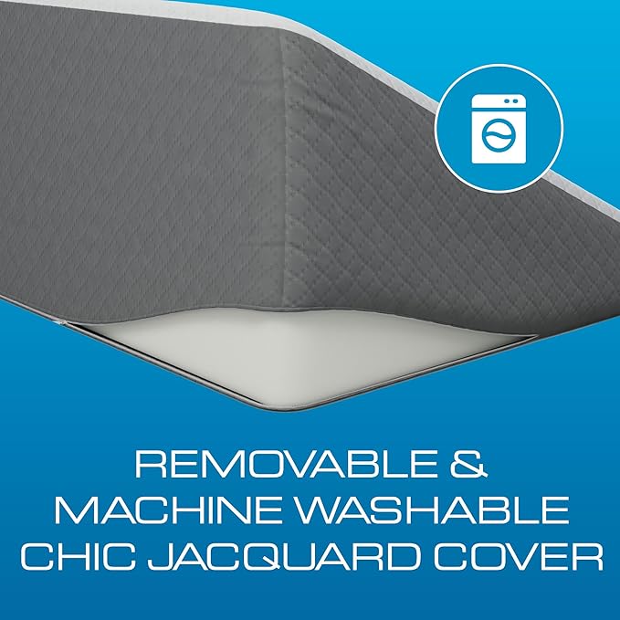 Kolbs Bed Wedge Pillow for Sleep Apnea, Acid Reflux, and Back Pain Relief, with Chic Jacquard Cover - Headboard Gerd Pillow Wedges for Sleeping (Standard Width 7.5" Height)