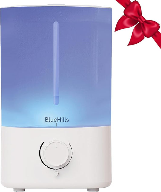 BlueHills Premium 5000 ML XL Essential Oil Diffuser Humidifier Large Room Huge Coverage Area 5 Liter Big Capacity High Mist Output 100 Hours Long Run Time Aroma Diffuser White G501
