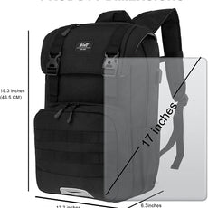 WOLT Laptop Backpack with USB Charging Port Fits Up to 17 Inch Laptop, College Backpack for Men Women, Computer Business Bookbag, Black