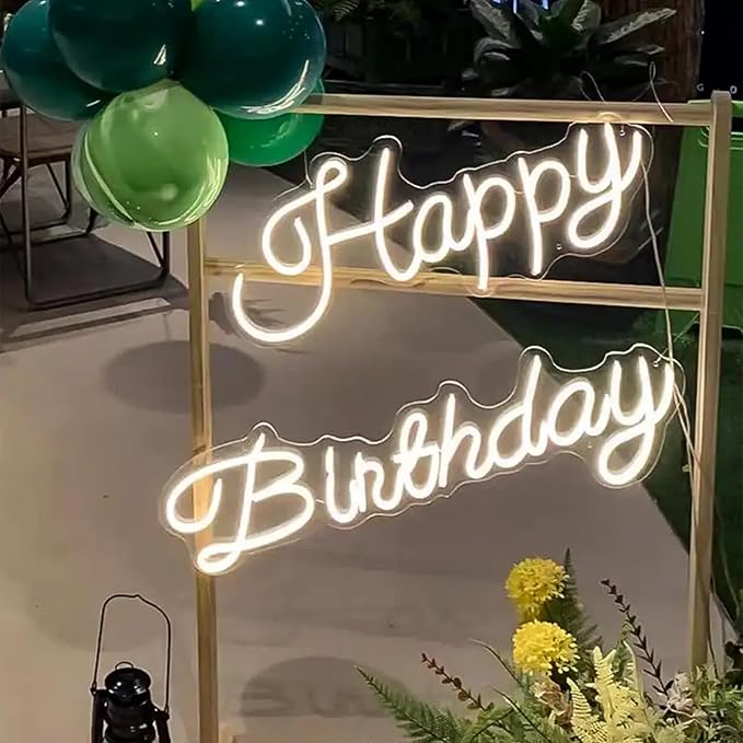 Large Customizable Neon Signs - Personalized Dimmable LED Neon Signs for Dorms, Offices, Bars, Weddings, Birthdays, Parties & Proposals to Set the Perfect Mood.