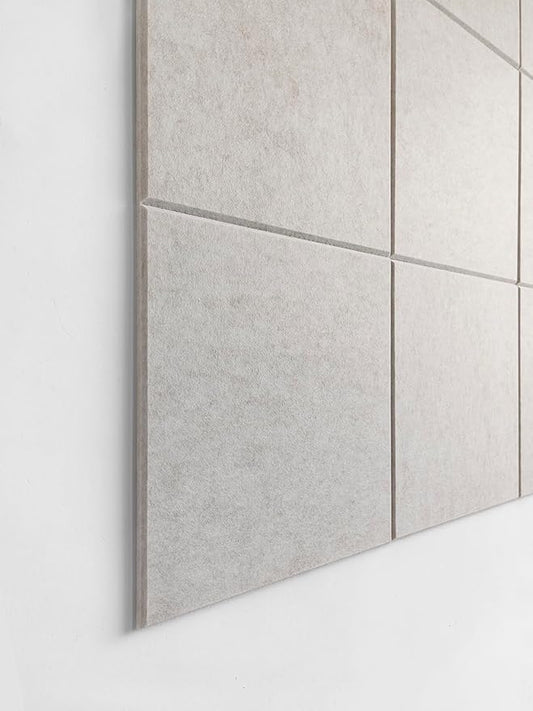 Cork Board 24 x36 Alternative - 6 Pack Felt Wall Tiles with Safe Removable Adhesive Tabs, Cork Boards for Walls Cork Board for Home Office Pin Board Tack Board - Ivory