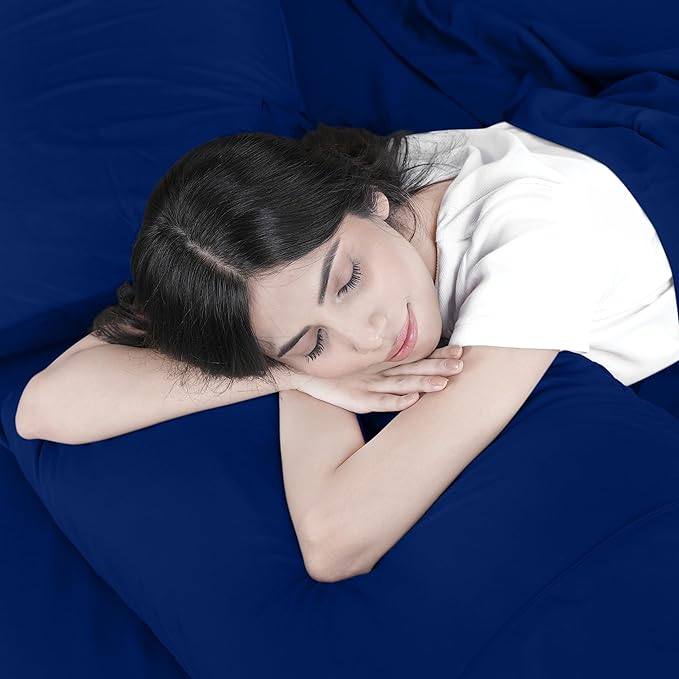 Utopia Bedding Full Sheet Set – 4 Piece Bed Sheets for Full Size Bed, Soft and Breathable Microfiber, Includes 1 Fitted Sheet, 1 Flat Sheet and 2 Pillowcases (Royal Blue)