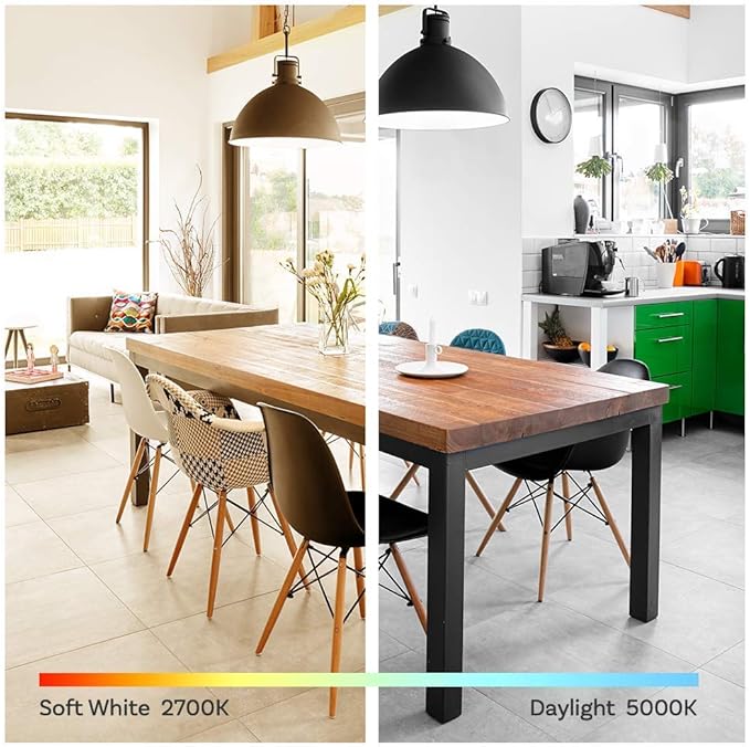 Amazon Basics A19 LED Light Bulbs 40 Watt Equivalent, Daylight White(5000K), Energy Efficient 3.5W, Non-Dimmable, 10,000 Hour Lifetime, 6 Count (Pack of 1)