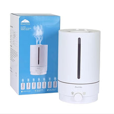 BlueHills Premium 5000 ML XL Cool and Warm Mist Ultrasonic Diffuser Humidifier Large Room Huge Coverage Area 5 Liter Big Capacity High Output 50 Hours Long Run Time Essential Oil Diffuser White W501