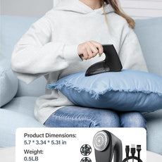 Bymore Fabric Shaver, Lint Shaver for Clothing Furniture Shaver, Sweater Defuzzer Pill Remover Shaver, Lint Remover for Clothing Fuzz-Black