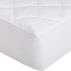 Amazon Basics Hypoallergenic Quilted Mattress Topper Pad, 18 Inches Deep, Twin, White