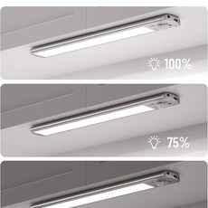 Joyzy 3 Pack Over Sink Light Battery Operated Closet Lightings LED Rechargeable Motion Sensor Counter Light Indoor Magnetic Dimmable Above Kitchen Stove Lights, Wireless Under Cabinet Lights