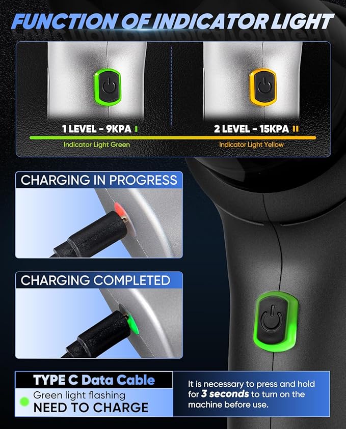 Saker Car Vacuum Portable Cordless 3 in 1 Handheld Car Vacuum 15000PA High Power with Brushless Motor and TypeC for Christmas Cars,Office,Home Cleaning HL107B