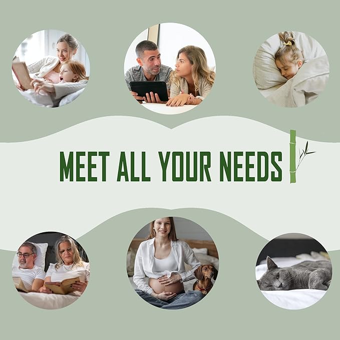 Twin XL Size Waterproof Mattress Protector, Premium Cooling Viscose from Bamboo Mattress Pad, Breathable, Noiseless, Cooling & Machine-Washable Bed Cover with 21" Deep Pocket