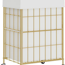 Laundry Hamper with Wheels, 90L Laundry Basket with Handle, Laundry Sorter with Removable Liner Bag