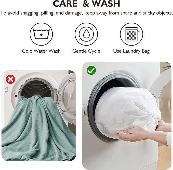 EMME Muslin Cotton Duvet Cover Set Teal Queen Size Linen Like Soft Breathable Lightweight Summer Comforter Cover Set with Zipper Closure (Teal, Queen, 90"x90")