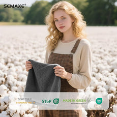 SEMAXE 6-Pack Gray Hand Towels - 27