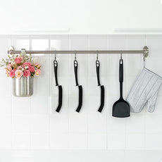Crevice Cleaning Brushes, Scrub Brush for Hard to Reach Small Space, Home Essentials, Cleaning Supplies, Cleaning Tools for Household Use, Bathroom, Shower, Kitchen, Window, Toilet (3, Black)