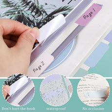 240 Pcs Sticky Index Tabs, Colored Book Sticky Tabs for Notebooks, Repositionable Page Tabs for Notebooks File Classification,12 Colors (1.8×1 Inch)