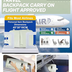 suwasp Vacuum Compression Backpack, 45L Expandable Travel Backpack with Electric Vacpack Pump, Travel Vacuum Bags with Shoe Compartment/17inch Laptop Compartment/USB Port, Mintgreen