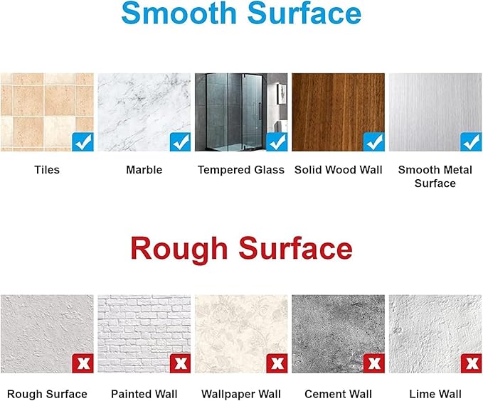 10 PCS Shower Caddy Adhesive Replacement Shower Shelves Adhesive Strip Pad Organizer Sticker Replacement Bathroom Heavy Duty Wall Mount Strong Sticky No Drilling Strong Transparent