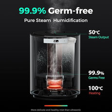 Humidifiers for Large Room, Y&O 10L(2.64Gal) Steam Whole House Humidifier for Plants, Filterless Design, Auto Shut Off, 3 Level Mist Maximum 1200ml/H Output, Covering up to 1000 sq.ft