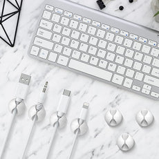 12 Pack Cable Clips, Znben Wire Organizer Holder Adhesive Cord Management Charger Wire Holder Clips for Desk, Home, Office, Car, Cubicle, Nightstand White